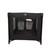 Portable Crib Baby Playpen With Mattress And Carry Bag (black)