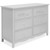 Slumber Baby Tiana Double Dresser In Akoya Grey Pearl