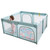 Oukaning Foldable Playpen Kids Safety Fence Baby Play Space Center Play Yard Nice Gift
