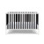 Deux Remi Island Crib Durable Wood Constructionwhite/black