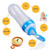 2 Pack 90ml Feeding Bottle Silicone Squeeze Style Rice Cereal Feed Bottle Spoon Baby Food Dispensing Feeding Spoon Infant Newborn Toddler Food Supplement