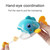 Baby Bath Toys - Wind-up Swimming Whales Bathtub Toy Fishing Game, Water Tub Toys Set For Toddler Kids 3 4 5 6 Years Old