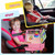 Husfou Car Seat Tray Organizer Kids Travel Tray Toddlers Car Seat Activity Snack Play Tray Desk For Stroller, Airplane, Ipad & Tablet Holder, Storage For Toy, Snacks, Water Bottle Holder (pink)