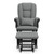 Storkcraft Tuscany Nursery Glider & Ottoman Black With Gray