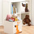 3 Sprouts Children's Foldable Fabric Storage Cube Box Soft Toy Bin, Kangaroo