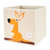 3 Sprouts Children's Foldable Fabric Storage Cube Box Soft Toy Bin, Kangaroo