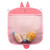 2 Pack Cute Bath Toy Storage Organizer For Kids, Shower Hanging Mesh Holder Net For Tub, Gray And Pink
