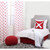 Bacati - Sports 100% Cotton Muslin 4-piece Toddler Bedding Set, Baseball Red/grey