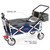 Creative Outdoor Products Folding Wagon Stroller With Canopy- Navy Blue