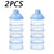 2pcs Portable Newborn Baby Milk Powder Dispenser Baby Feeding Travel Bottle 5 Layers Storage Container