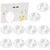 10pcs Plug Socket Covers Uk Safety Socket Covers Childproof Outlet Protectors 3-prong Plug Cover Electrical Wall Socket Protector Caps For Home School