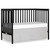 Dream On Me Synergy 5-in-1 Convertible Crib, Black