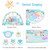Gymax Baby Gym Play Mat 3 In 1 Fitness Music And Lights Fun Piano Activity Center Blue
