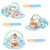 Gymax Baby Gym Play Mat 3 In 1 Fitness Music And Lights Fun Piano Activity Center Blue