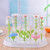 Nicexmas Flower Shape Multifunction Baby Bottle Drying Rack Baby Holder Feeding Bottle Organizer Without Cover (green)