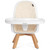 Evolur Zoodle 3-in-1 High Chair Booster Feeding Chair With Modern Design, Ivory (model #254)