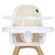 Evolur Zoodle 3-in-1 High Chair Booster Feeding Chair With Modern Design, Ivory (model #254)