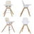 Evolur Zoodle 3-in-1 High Chair Booster Feeding Chair With Modern Design, Ivory (model #254)