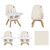Evolur Zoodle 3-in-1 High Chair Booster Feeding Chair With Modern Design, Ivory (model #254)