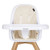 Evolur Zoodle 3-in-1 High Chair Booster Feeding Chair With Modern Design, Ivory (model #254)