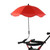 Cyber Monday 2021 Bidobibo Uv Protection Adjustable Umbrella With Universal Clamp, Removable Umbrella Holder, Suitable For Beach Chairs, Baby Strollers (red)