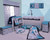 Bacati - Woodlands Aqua/navy/grey Boys Cotton Changing Pad Cover
