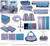 Bacati - Woodlands Aqua/navy/grey Boys Cotton Changing Pad Cover