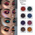Monochrome Shimmer Eye Glitter Powder Waterproof Makeup Satin Flash Gold Red White Blue Eyeshadow Palette