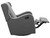 Angel Line Rebecca Upholstered Swivel Gliding Recliner, Dark Gray Fabric