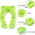 Kids Folding Potty Seat Pad Portable Travel Baby Toddler Toilet Training Cover Cushion, Folding Potty Seat Pad, Mutocar Potty Seat Cover (green Frog)