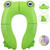 Kids Folding Potty Seat Pad Portable Travel Baby Toddler Toilet Training Cover Cushion, Folding Potty Seat Pad, Mutocar Potty Seat Cover (green Frog)
