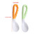 2pcs Baby Self-feeding Spoon Infant Safe Pacifier Bending Spoon Feeding Training Curved Cutlery Utensil
