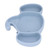 Baby Suction Plate, Self Feeding Cute Baby Suction  For Home Blue