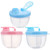 Hemoton 3pcs 3 Compartments Infant Milk Powder Dispenser Outdoor Food Organizer