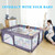 Small Baby Playpen For Toddler - Kids Playyard Activity Center - Sturdy, Easy To Assemble, Big Enough Area To Move Around - Babies Fences With Gate - Infant Play Yard Pen With Anti-slip Base (medium)