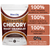 Blue Lily Organics Chicory Root Roasted Granules 16 Oz - Coffee Substitute