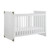 Baby Relax Miles 2-in-1 Convertible Crib, Nursery Furniture, White