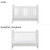 Baby Relax Miles 2-in-1 Convertible Crib, Nursery Furniture, White
