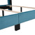 Aukfa Bed Frame With Headboard - Velvet Upholstered Platform Bed - Queen Size - Blue