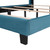 Aukfa Bed Frame With Headboard - Velvet Upholstered Platform Bed - Queen Size - Blue