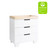 Babyletto Modo 3-drawer Changer Dresser W/removable Changing Tray In White/washed Natural
