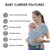 Gllquen Baby Wrap Carriers Premium Organic Cotton Adjustable Slings ,for Toddlers,infant,newborn, Light Gray
