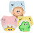 Ounona 3pcs Baby Cartoon Potty Training Pants Washable Newborn Nappy Pants (size L)