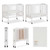 Dream On Me 2-in-1 Folding Portable Mini Crib, White