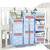 Orzbow 3-in1-hanging Diaper Caddy For Baby Essentials | Crib Organizer No Sagging | Diaper Organizer For Changing Table, Pack N Play, Wall(blue)