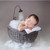 Kangqi Baby Photography Bathtub Detachable Unique Style Basket Shape Wrought Iron Photographic Bathtub For Pictures