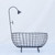 Kangqi Baby Photography Bathtub Detachable Unique Style Basket Shape Wrought Iron Photographic Bathtub For Pictures