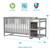 Dream On Me Milo 5-in-1 Convertible Crib And Changing Table I Free Changing Pad, Storm Grey