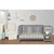 Dream On Me Milo 5-in-1 Convertible Crib And Changing Table I Free Changing Pad, Storm Grey