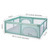 Lazybuddy 79''x70'' Baby Playpen, Extra Large Safety Play Yard Activity Center Fence For Kids Infants, With See-through Gate, Indoor Outdoor - Green